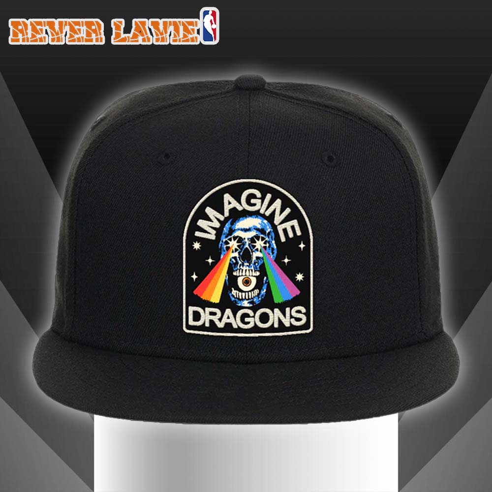 Imagine Dragons Rainbow Laser Skull New Era Snapback Hat Imagine Dragons Rainbow Laser Skull New Era Snapback Hat