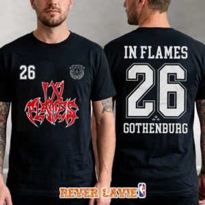 In Flames Gothenburg Soccer Jersey Style Graphic T-Shirt