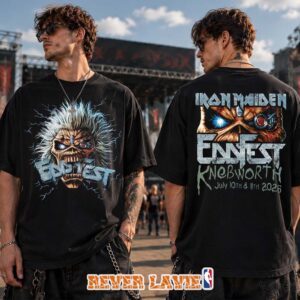 Iron Maiden Eddfest Knebworth July 10–11 2026 Eddie The Head Black T-Shirt Official Tour Merchandise