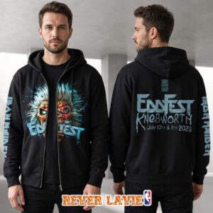 Iron Maiden Eddfest Maidenville Stage Knebworth Exclusive Zip Hoodie July 10-11 2026
