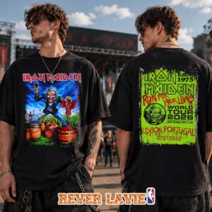 Iron Maiden Eddie The Winemaker Lisbon Event T-Shirt At Estádio da Luz In Portugal On July 7 2026 Run For Your Lives Tour