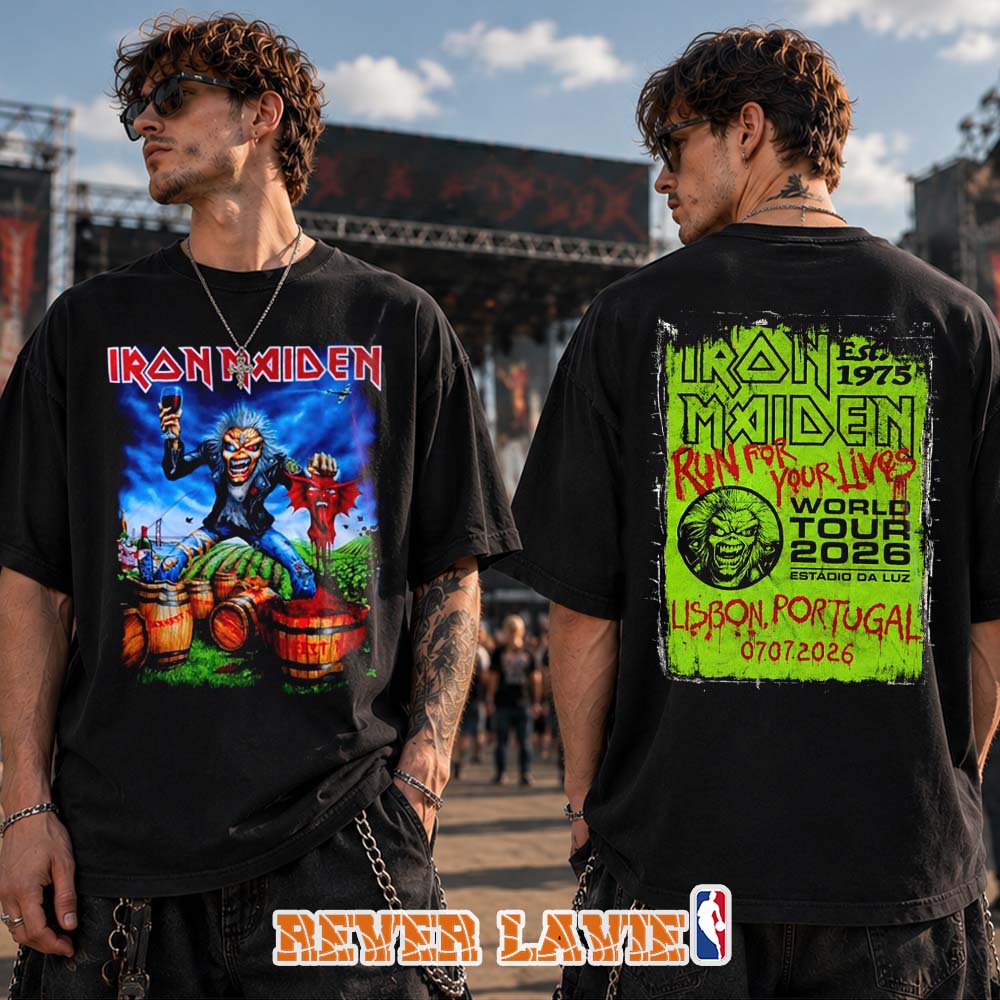 Iron Maiden Eddie The Winemaker Lisbon Event T-Shirt At Estádio da Luz In Portugal On July 7 2026 Run For Your Lives Tour Iron Maiden Eddie The Winemaker Lisbon Event T-Shirt At Estádio da Luz In Portugal On July 7 2026 Run For Your Lives Tour