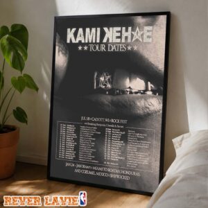 KAMI Band Tour Dates Poster September–October 2026 With Breaking Benjamin Chevelle and Starset Home Decor Poster Canvas