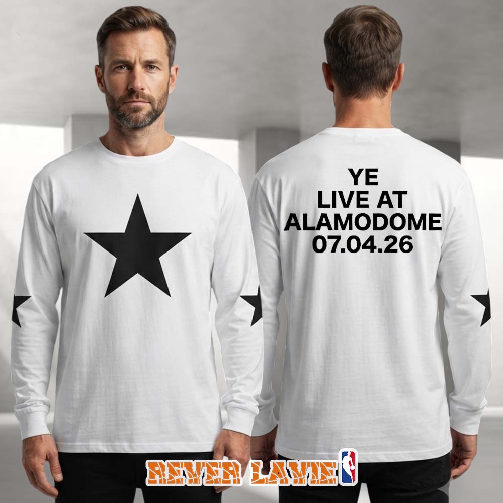Kanye West Live At Alamodome San Antonio TX July 4 2026 Exclusive Event Long Sleeve T-Shirt Kanye West Live At Alamodome San Antonio TX July 4 2026 Exclusive Event Long Sleeve T-Shirt