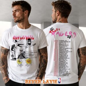 Kid Cudi Rebel Ragers Feet Off Earth Tee Official Merch