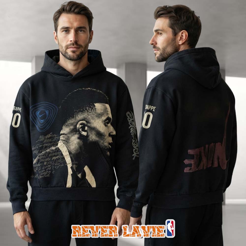 Kylian Mbappe CJ x Nike Athletes Series Portrait Graphic Unisex Hoodie Kylian Mbappe CJ x Nike Athletes Series Portrait Graphic Unisex Hoodie