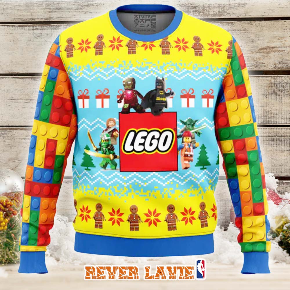 LEGO Ugly Christmas Sweater Building Blocks Holiday Knit Jumper LEGO Ugly Christmas Sweater Building Blocks Holiday Knit Jumper