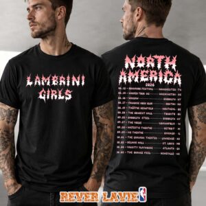 Lambrini Girls North America Tour 2026 Two Sides Graphic T-Shirt