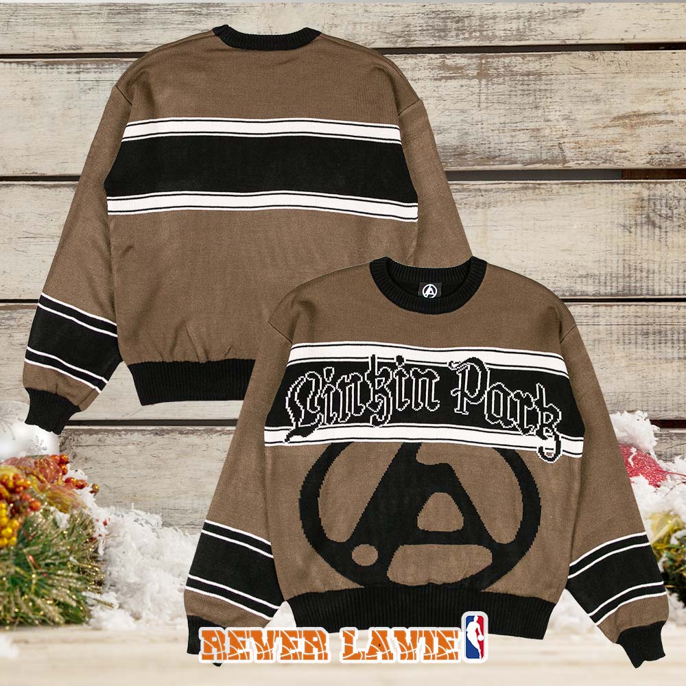Linkin Park Official Holiday Large Logo Christmas Sweater Linkin Park Official Holiday Large Logo Christmas Sweater