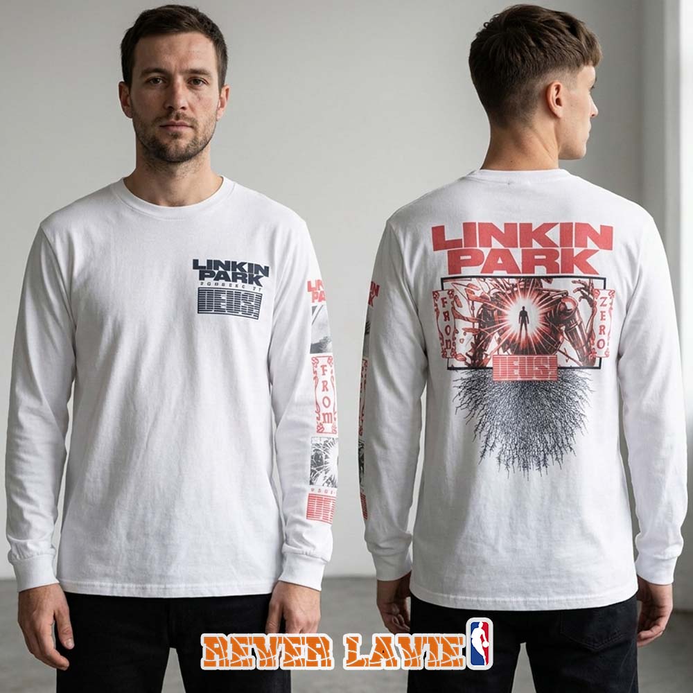 Linkin Park x Deus Powered By White Long Sleeve T-Shirt Official Merchandise Linkin Park x Deus Powered By White Long Sleeve T-Shirt Official Merchandise