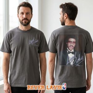 Lionel Richie Portrait Graphic Black T-Shirt Classic Artist Tee