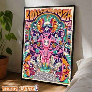 Lollapalooza Festival Commemorative Print At Grant Park In Chicago Illinois On July 30 2026 Poster Canvas