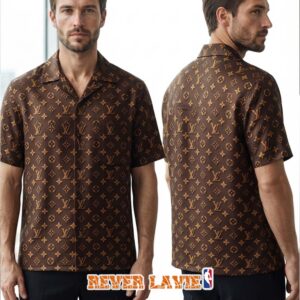 Louis Vuitton High Fashion Signature Series Relaxed Fit Hawaiian Shirt
