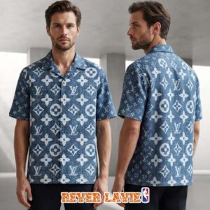 Louis Vuitton Monogram Eclipse Exclusive Edition Aloha Hawaiian Shirt
