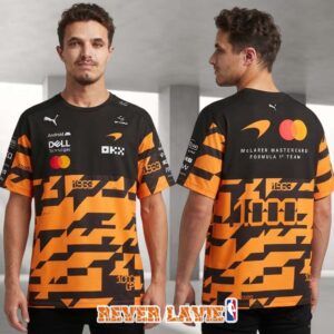 McLaren F1 1000th GP Special Edition Orange Team All Over Print Shirt