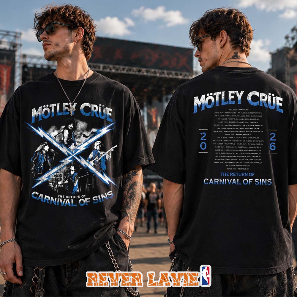 Mötley Crüe The Return of the Carnival of Sins Two Sides Tee Mötley Crüe The Return of the Carnival of Sins Two Sides Tee