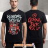 Municipal Waste Chrome Reaper Graphic T Shirt Summer Of Shove European Tour 2026 Hazard Symbol Back Print Municipal Waste Chrome Reaper Graphic T Shirt Summer Of Shove European Tour 2026 Hazard Symbol Back Print