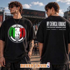My Chemical Romance Florence Italy 2026 Exclusive Event T-Shirt At Visarno Arena On July 15