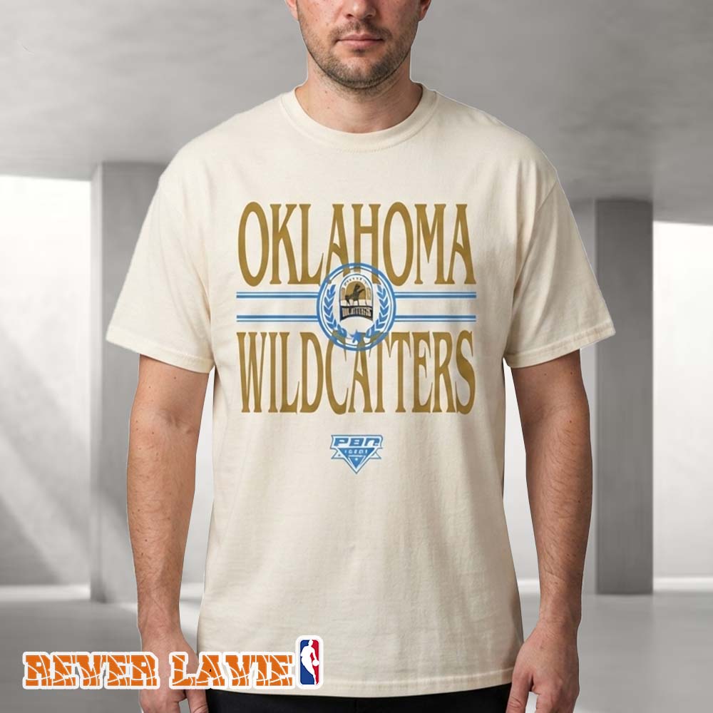 Oklahoma Wildcatters Logo Heavyweight T-Shirt Ivory Official PBR Team Tee Oklahoma Wildcatters Logo Heavyweight T-Shirt Ivory Official PBR Team Tee
