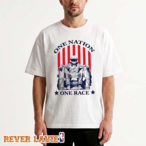 One Nation One Race Typography Graphic T-Shirt