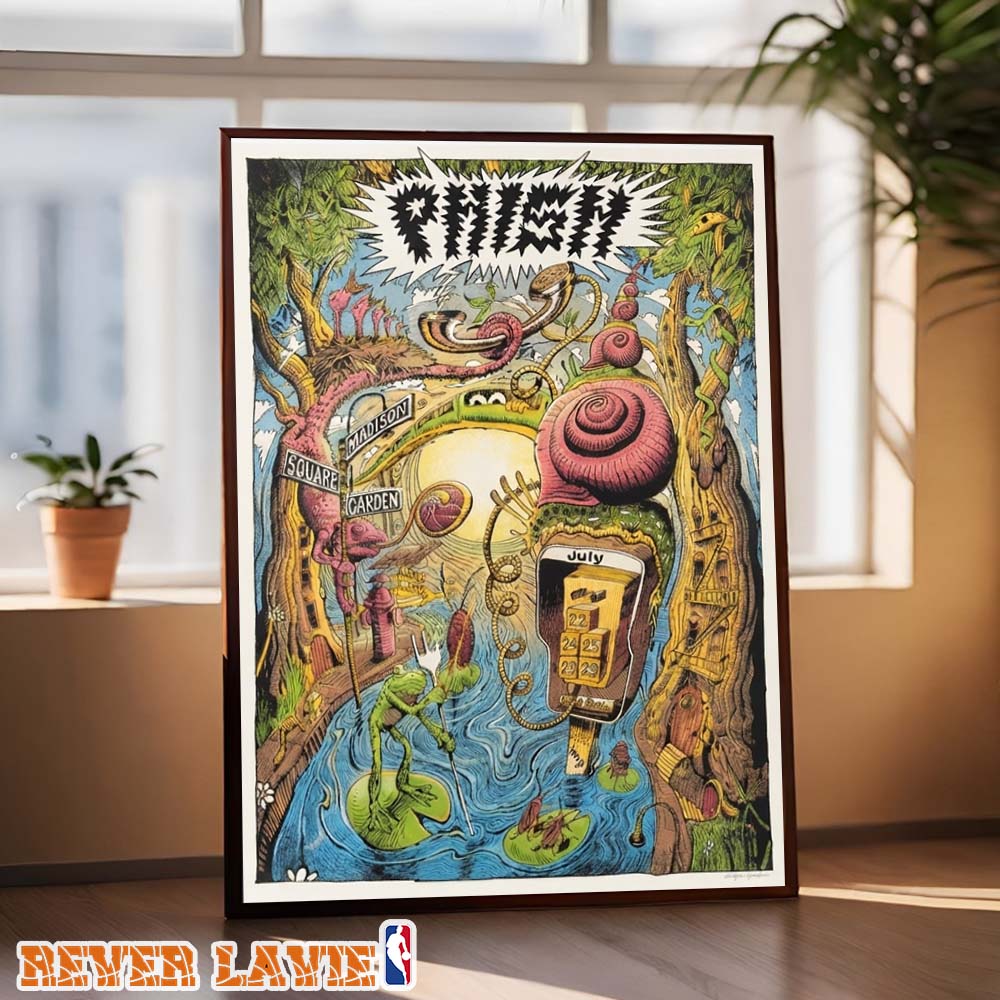 Phish Limited Edition Gig Print At Madison Square Garden In New York City On July 22, 24, 25, 27, 29 2026 Psychedelic Forest Artwork Wall Art Home Decor Phish Limited Edition Gig Print At Madison Square Garden In New York City On July 22, 24, 25, 27, 29 2026 Psychedelic Forest Artwork Wall Art Home Decor