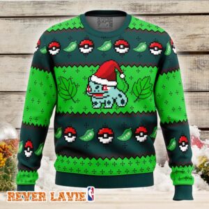 Pokemon Bulbasaur Ugly Christmas Sweater Festive Unisex Winter Clothing