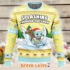 Christmas Portgas D Ace Donut One Piece Ugly Christmas Sweater Funny Anime Holiday Knit Jumper