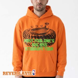 Post Malone Big Ass Stadium Tour Orange Hoodie Official Tour Merch