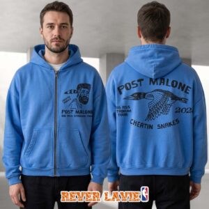Post Malone x Cheatin Snakes Graphic Full-Zip Hoodie