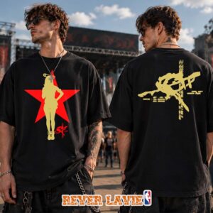 Rico Nasty Pin Up Star Black Graphic Two Sides T-Shirt