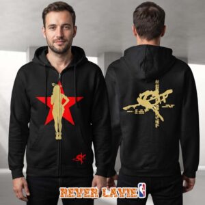 Rico Nasty Pin Up Star Black Two Sided Zip Hoodie