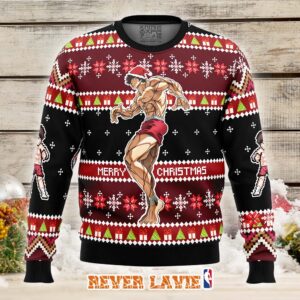 Santa Baki Ugly Christmas Sweater Anime Fan Holiday Gift