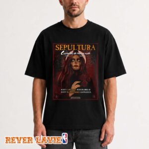 Sepultura Tour Dates Poster Celebrating Life Through Death Final Latin America Tour Across Latin America October 2026 Unisex T-Shirt