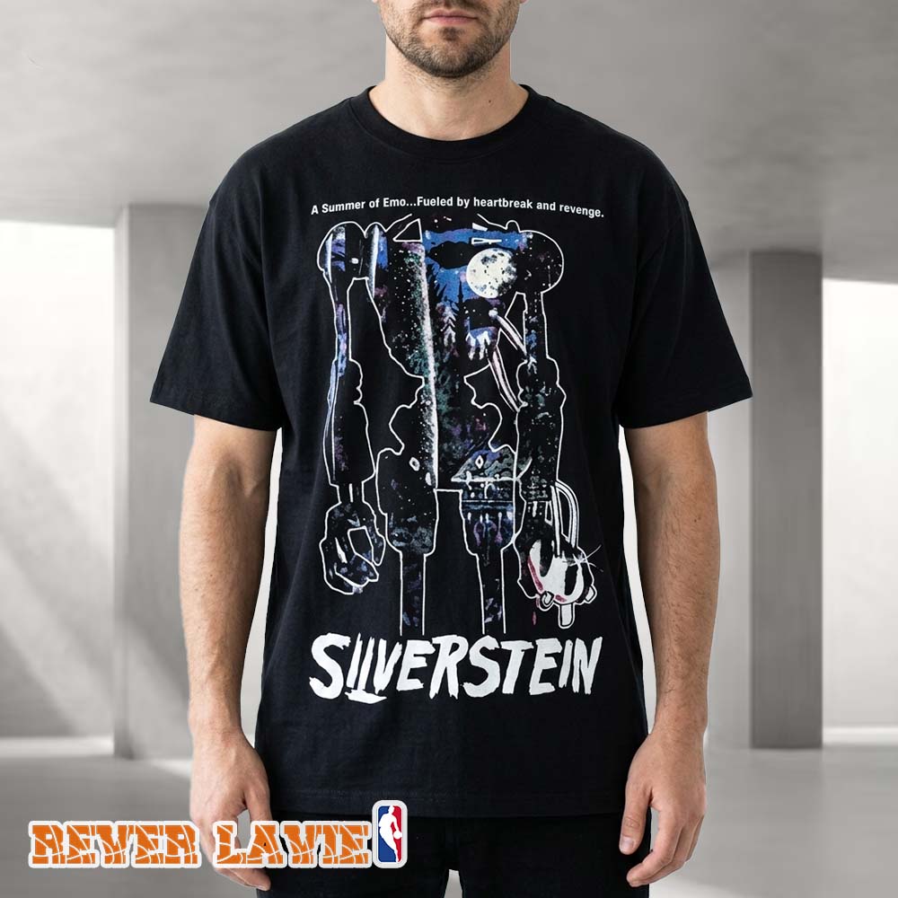 Silverstein Astronaut Camp Screamo Tour 2026 Black T-Shirt Live Event Merch Silverstein Astronaut Camp Screamo Tour 2026 Black T-Shirt Live Event Merch
