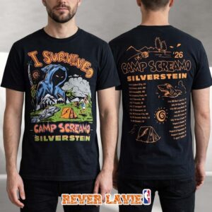 Silverstein Camp Screamo Tour 2026 Camp Scene Black T-Shirt Back Print Edition