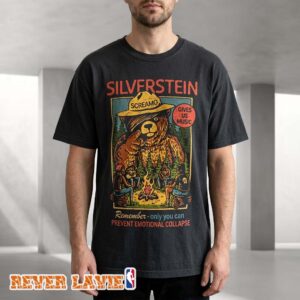 Silverstein Camp Screamo Tour 2026 Creature Graphic Black T-Shirt Tour Exclusive
