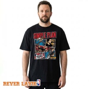 Simple Plan Comic Book Graphic T-Shirt The Bigger Than You Think Tour 2026