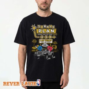 Simple Plan Las Vegas Nevada USA City Exclusive T-Shirt The Bigger Than You Think Tour July 24 2026