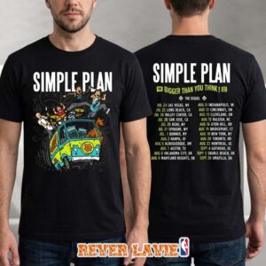 Simple Plan Mystery Machine Tour Dates T-Shirt The Bigger Than You Think Tour 2026