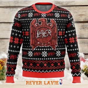 Slayer Ugly Christmas Sweater Thrash Metal Holiday Knit Jumper