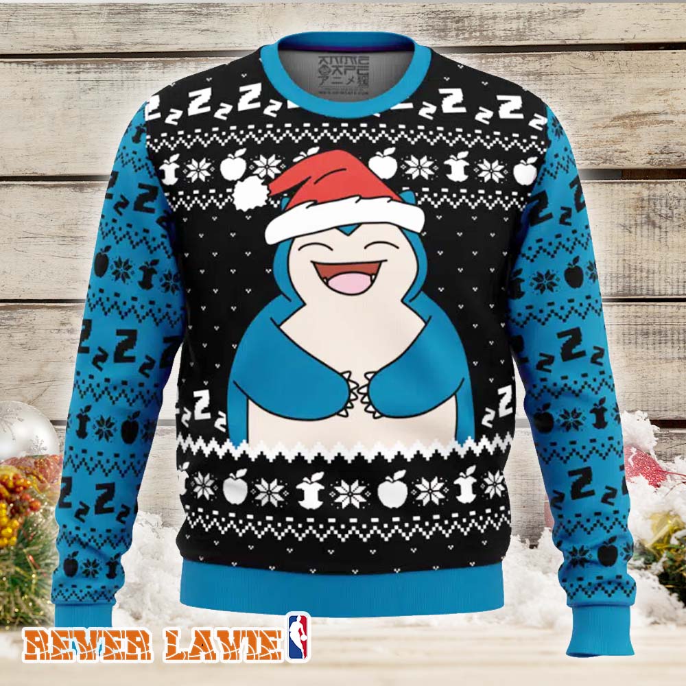 Snorlax Holiday Pokemon Ugly Christmas Sweater For Pokemon Lovers Snorlax Holiday Pokemon Ugly Christmas Sweater For Pokemon Lovers