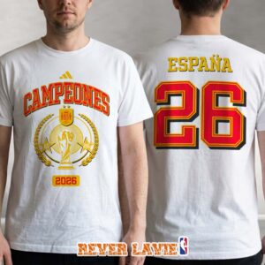 Spain FIFA World Cup 2026 Campeones Champions Two Sided T-Shirt