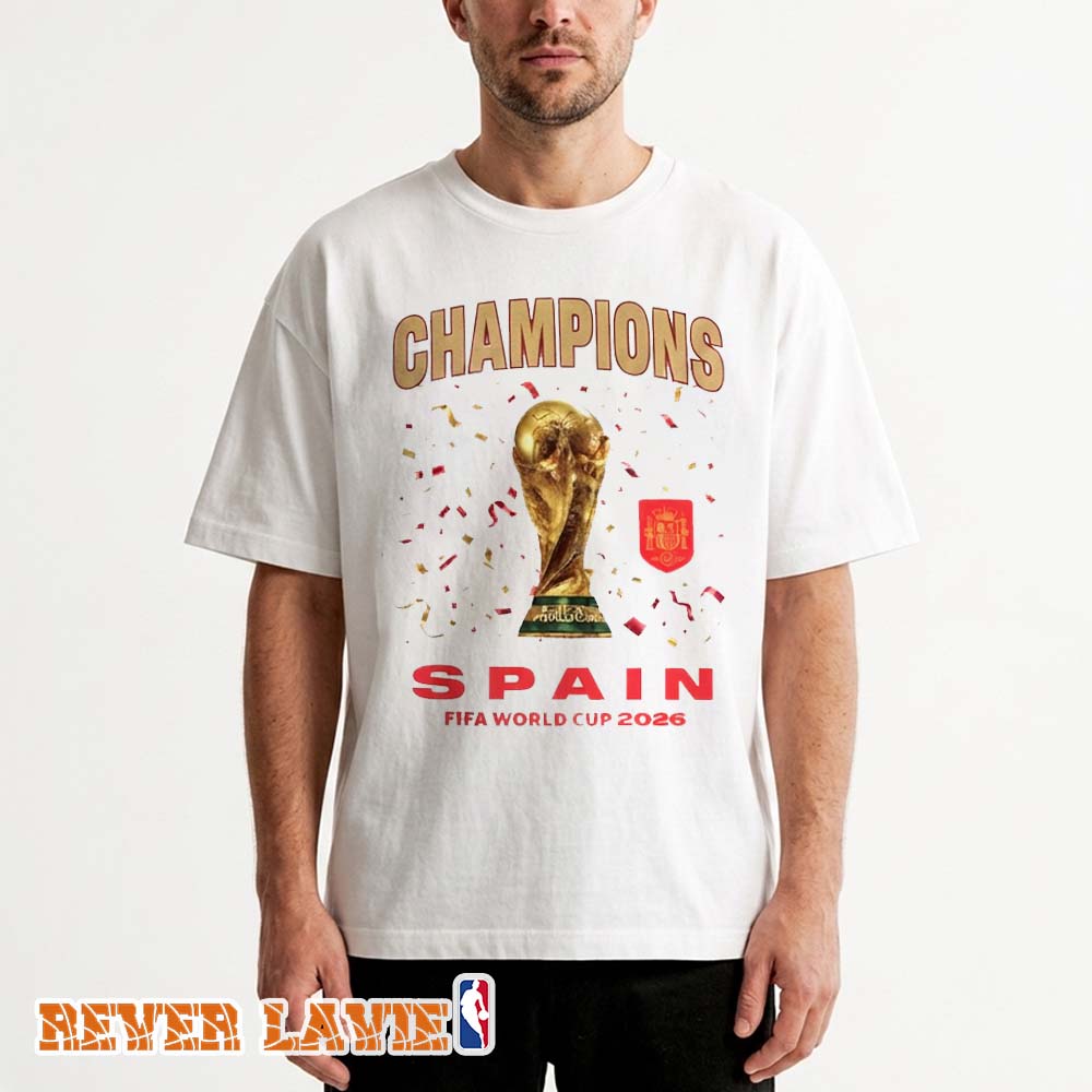 Spain FIFA World Cup 2026 Champions Celebration Champion T-Shirt Spain FIFA World Cup 2026 Champions Celebration Champion T-Shirt