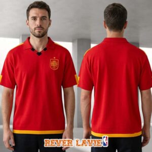 Spain FIFA World Cup 2026 Champions Football Jersey Red by Peace Collective