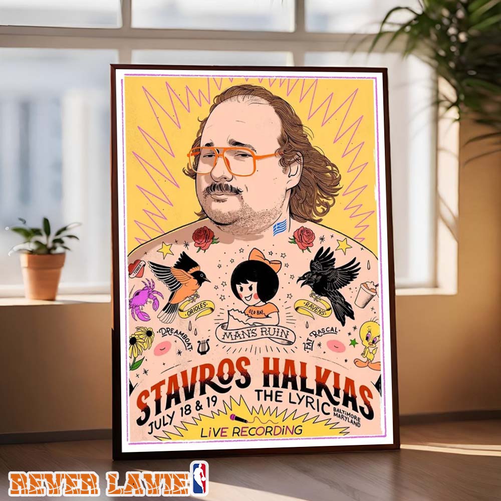 Stavros Halkias Live Recording Poster At The Lyric In Baltimore Maryland On July 18-19 2026 Wall Art Home Decor Stavros Halkias Live Recording Poster At The Lyric In Baltimore Maryland On July 18-19 2026 Wall Art Home Decor