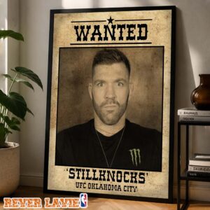 Stephen Thompson UFC Oklahoma City Wanted Poster UFC Fight Night MMA July 2026 Western Style Poster