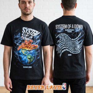 System Of A Down 2026 European Tour Stockholm Sweden 2026 Event Shop Two Side Tee