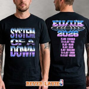 System Of A Down SOAD Merch EU And UK Tour 2026 Tour Dates Two Sided Unisex T-Shirt