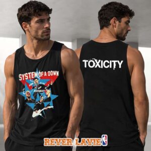 System Of A Down Toxicity Star Artwork 2026 European Stadium Tour Official Black Tank Top