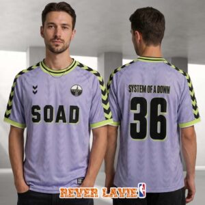 System Of A Down Toxicity Stockholm Sweden Tour Exclusive 2026 Lavender Football Jersey